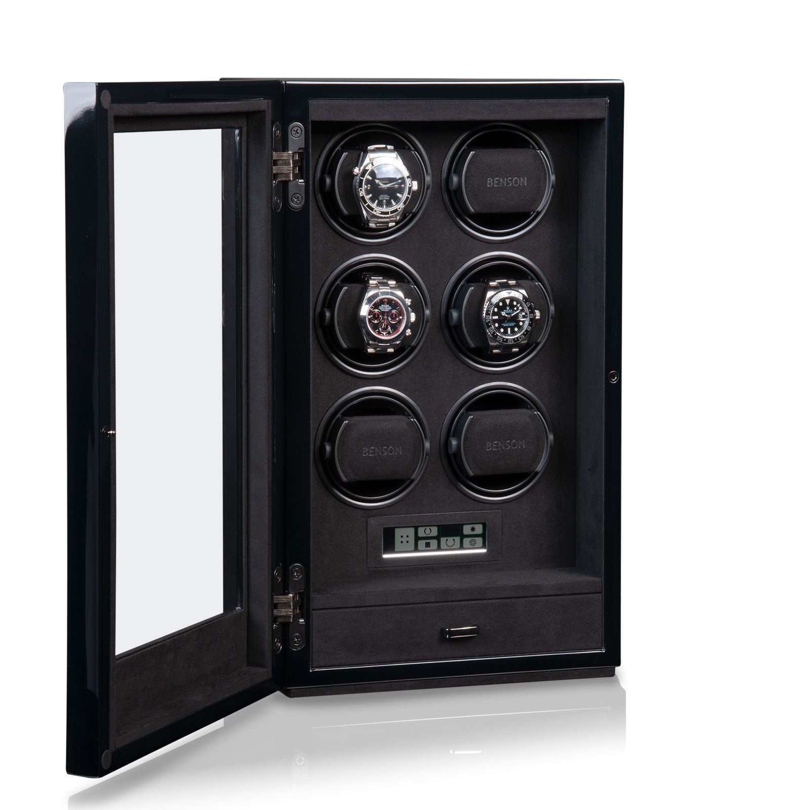 Carica Orologi Automatici - Compact Smart Tech II Sestuplo Nero-Le Remontoir-2