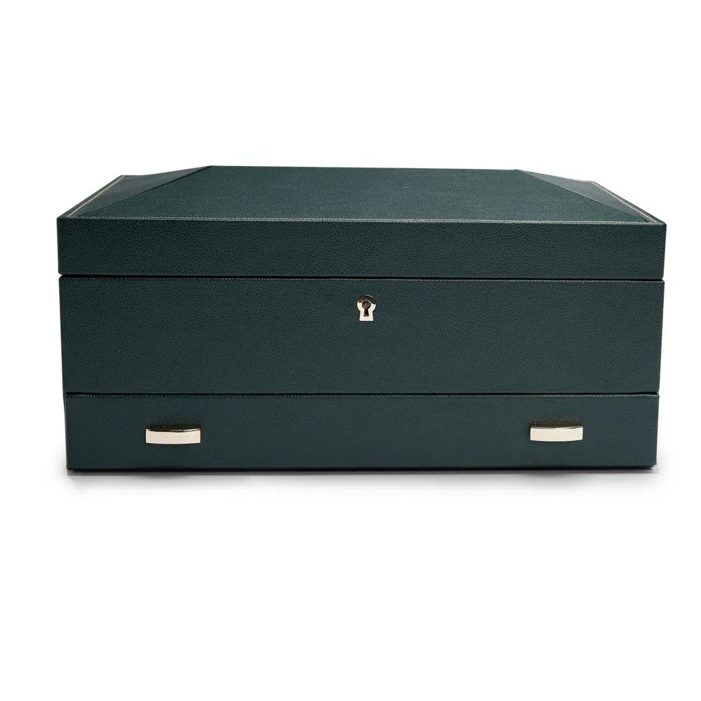 Porta Orologi - British Racing 10 orologi Verde con scomparto-Porta Orologi-1