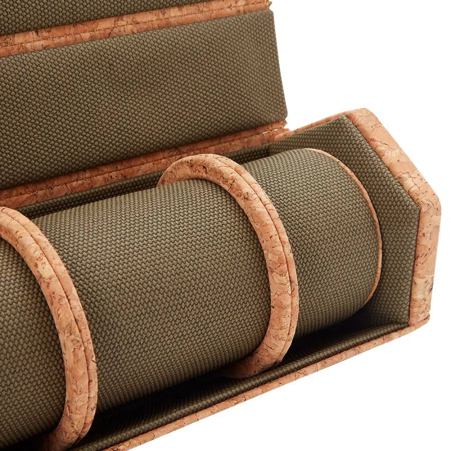 Astuccio porta orologi triplo esagonale Cortica con capsula-Porta Orologi-2