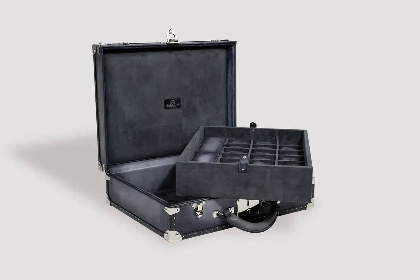 Porta orologi - Trunk Patina Grigio-Le Remontoir-4