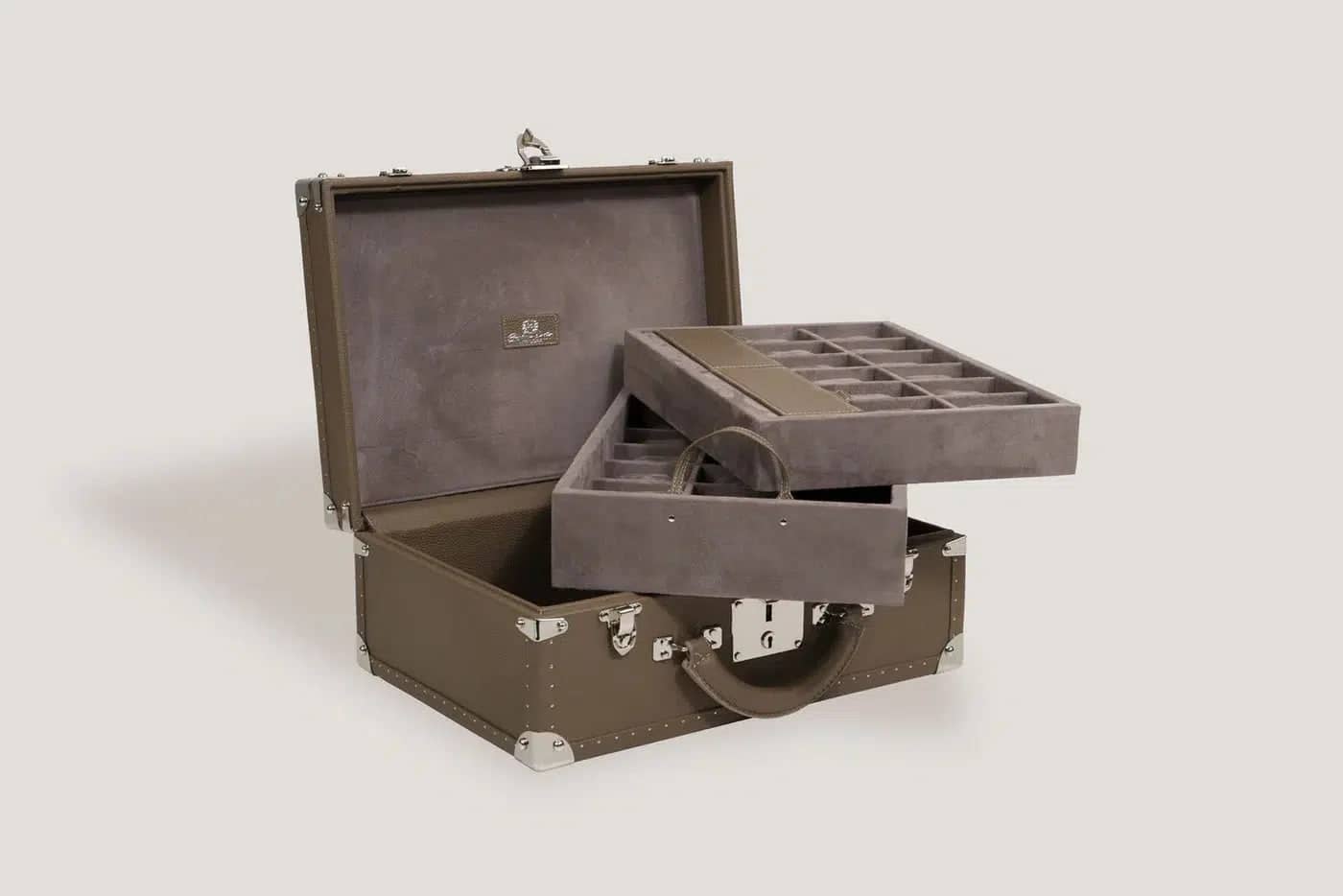 Porta Orologi - Trunk Togo Beige-Le Remontoir-5