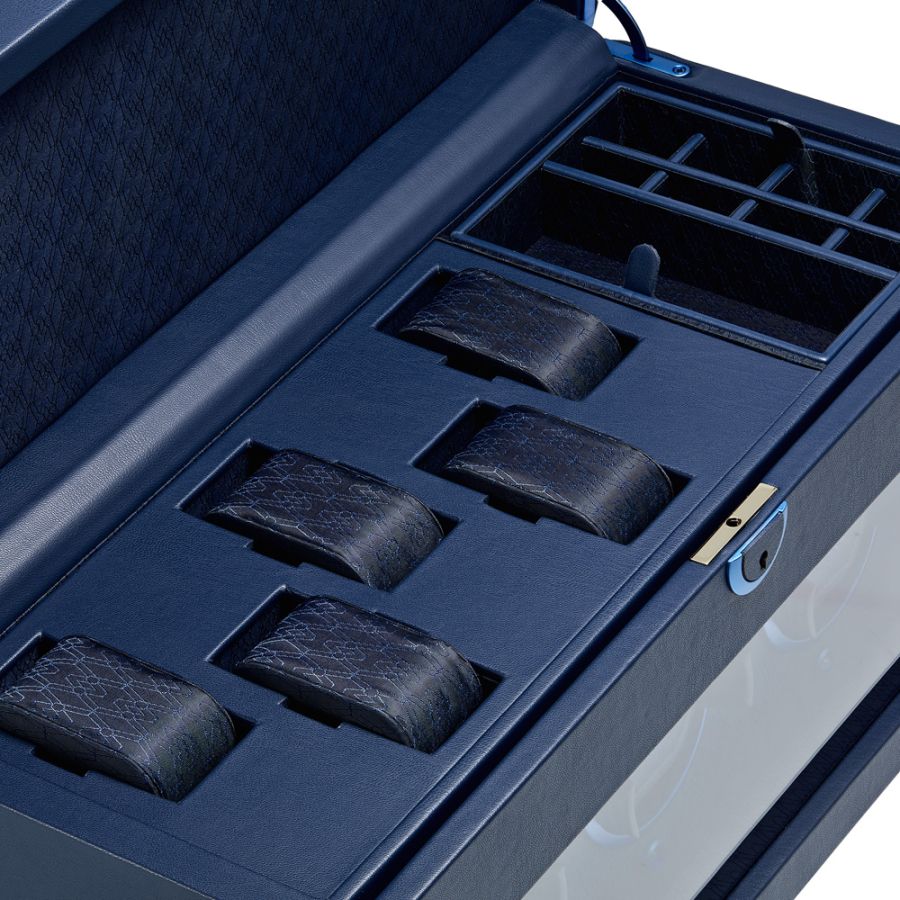 Carica orologi automatici triplo Earth Blu-Le Remontoir-7