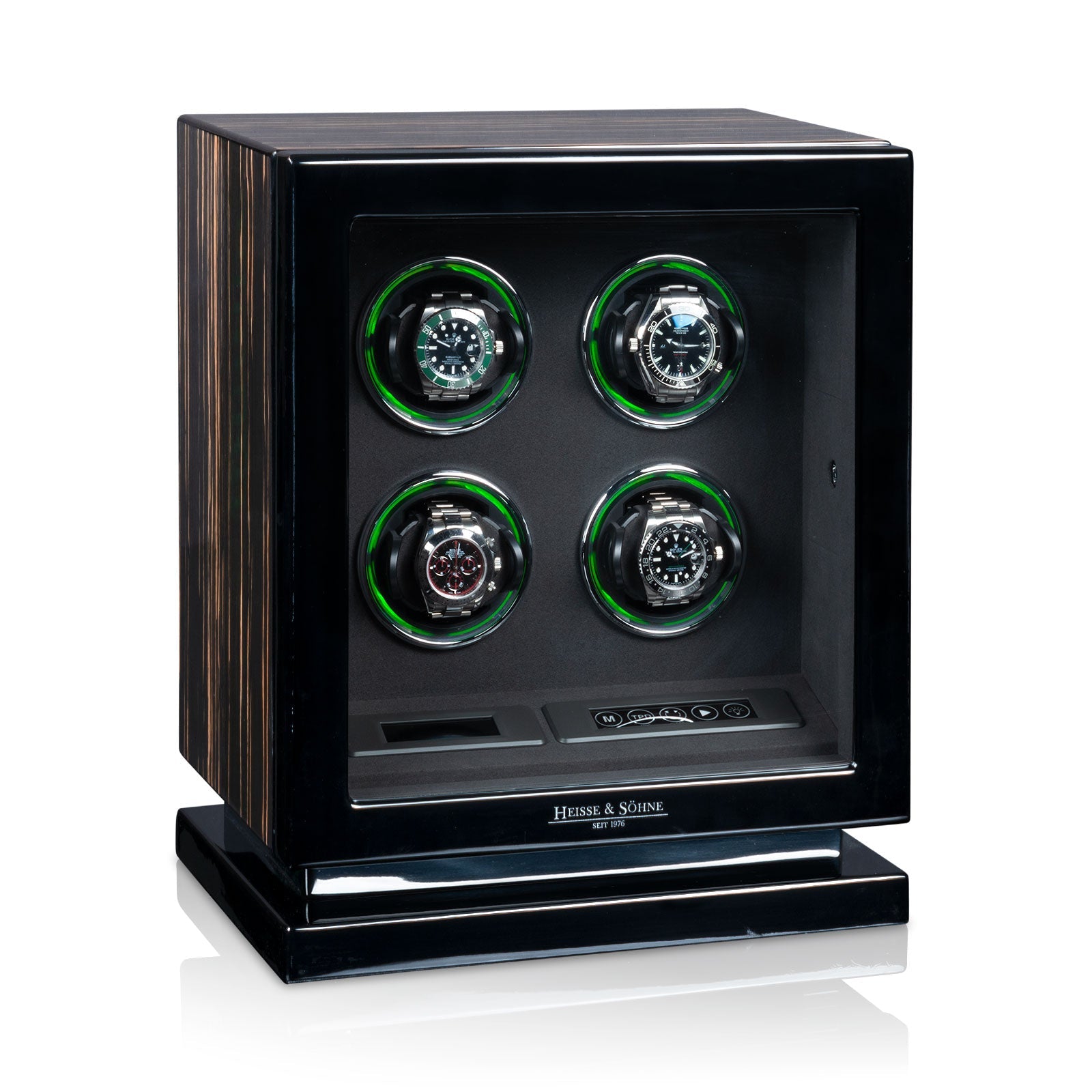 Carica Orologi Automatici - Rome 4 Ebano alta brillantezza-Le Remontoir-1