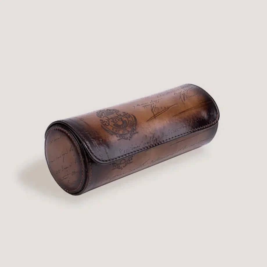 Porta Orologi - Aras Rotolo Pergamena Marrone-Le Remontoir-1