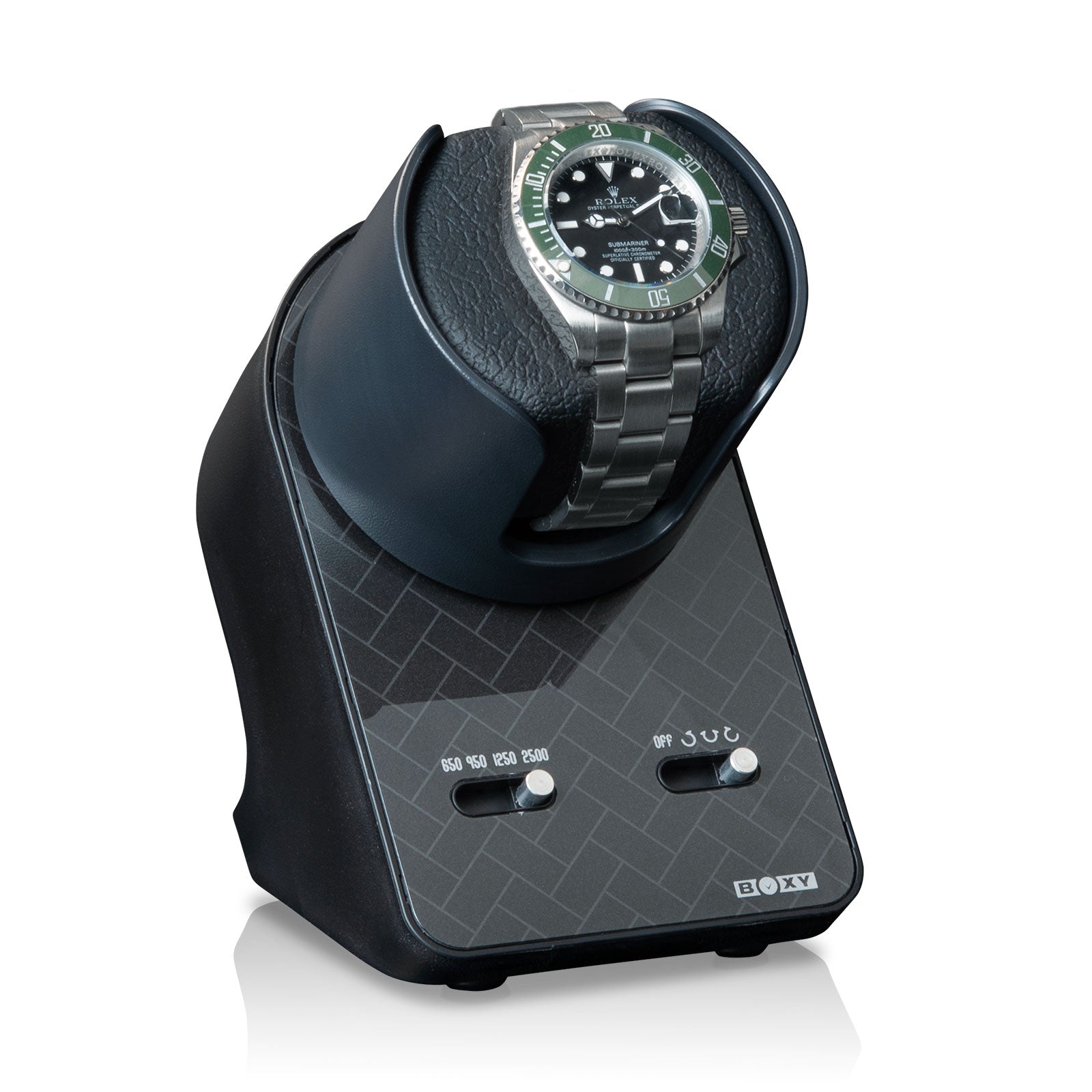 Estensione comodino Boxy BLDC carica orologi automatici (EXT) nero-Le Remontoir-1