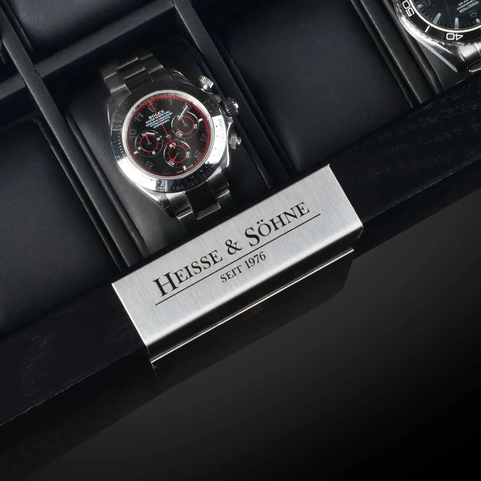 Porta orologi - Monterray Nero Satinato-Le Remontoir-5