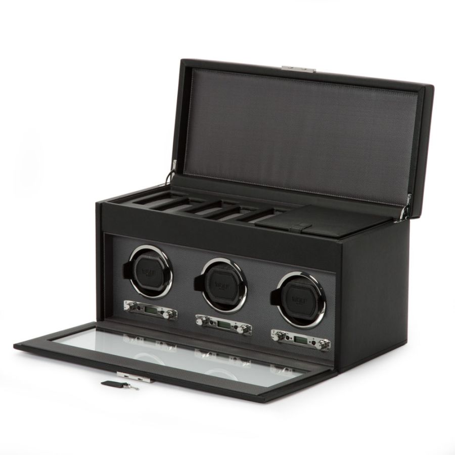 Carica orologi automatici triplo con porta orologi-Le Remontoir-1