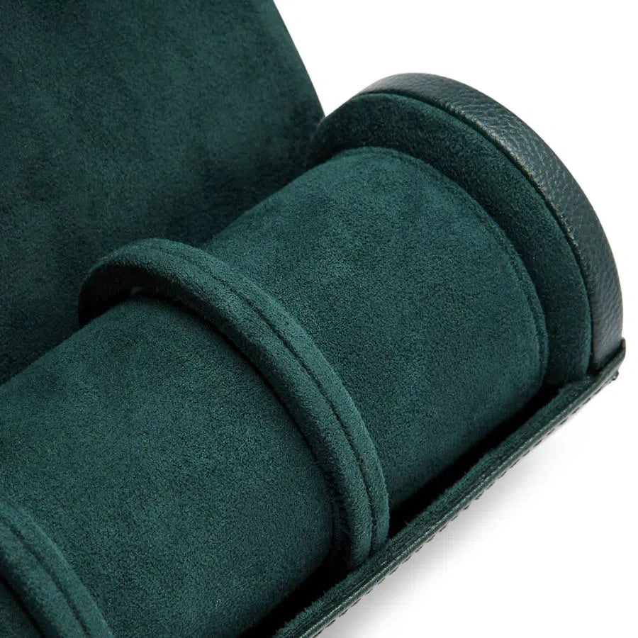 Porta orologi triplo British Racing verde-Le Remontoir-3