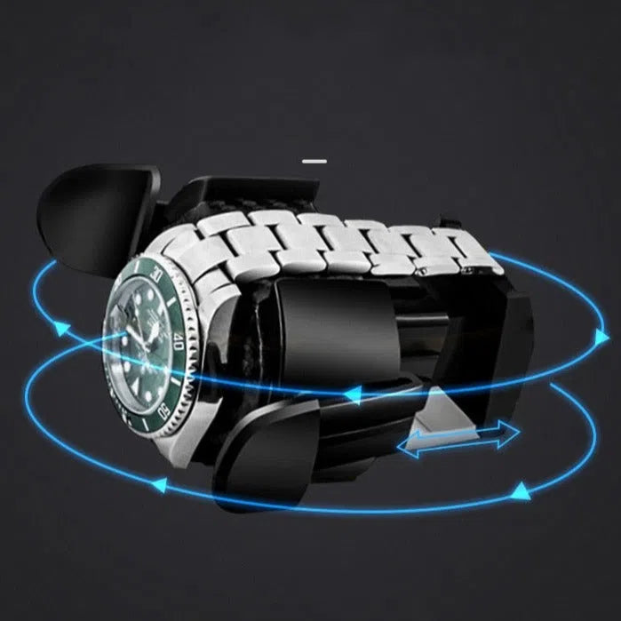 Carica Orologi Premium Marrone per Orologio Automatico con 4 Scomparti-Le Remontoir-3