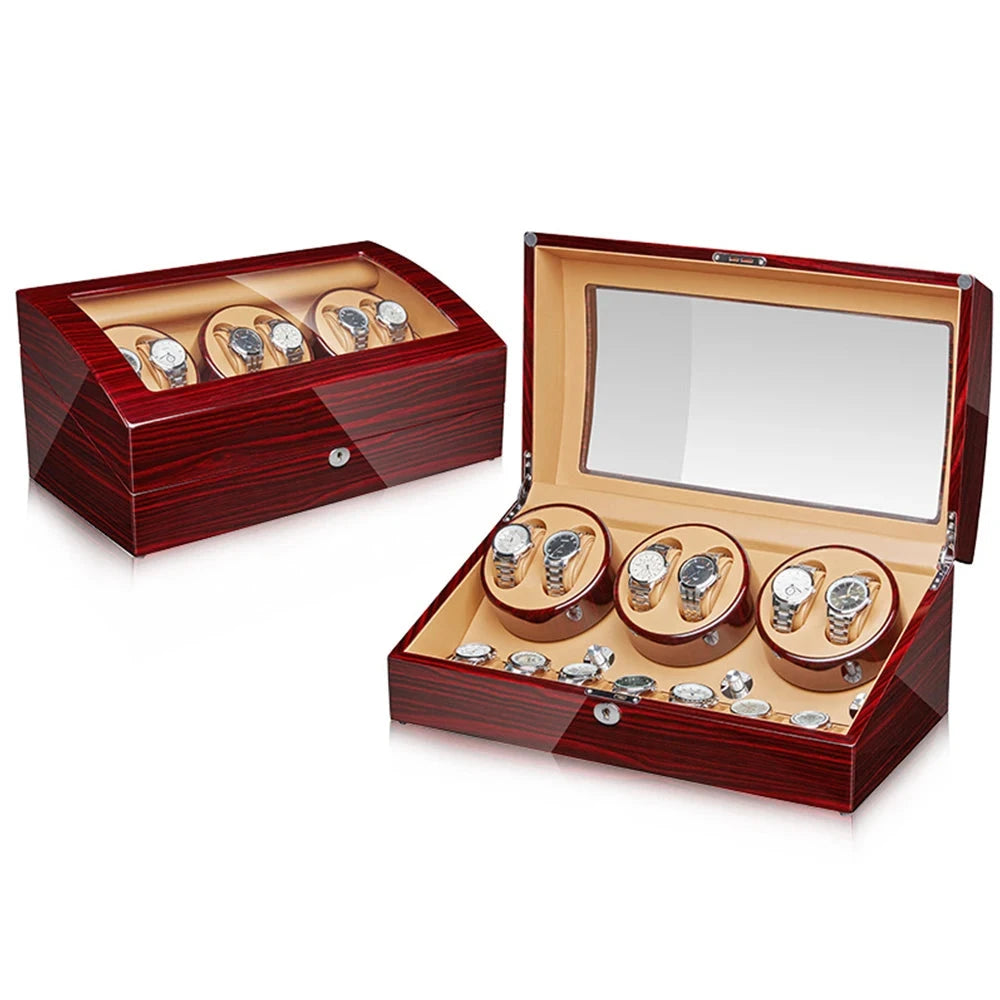 Carica Orologi Automatici per 6 Orologi + 7 Scomparti in Legno di Sandalo-Le Remontoir-1