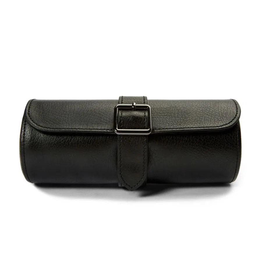 Porta orologi triplo British Racing nero-Le Remontoir-1