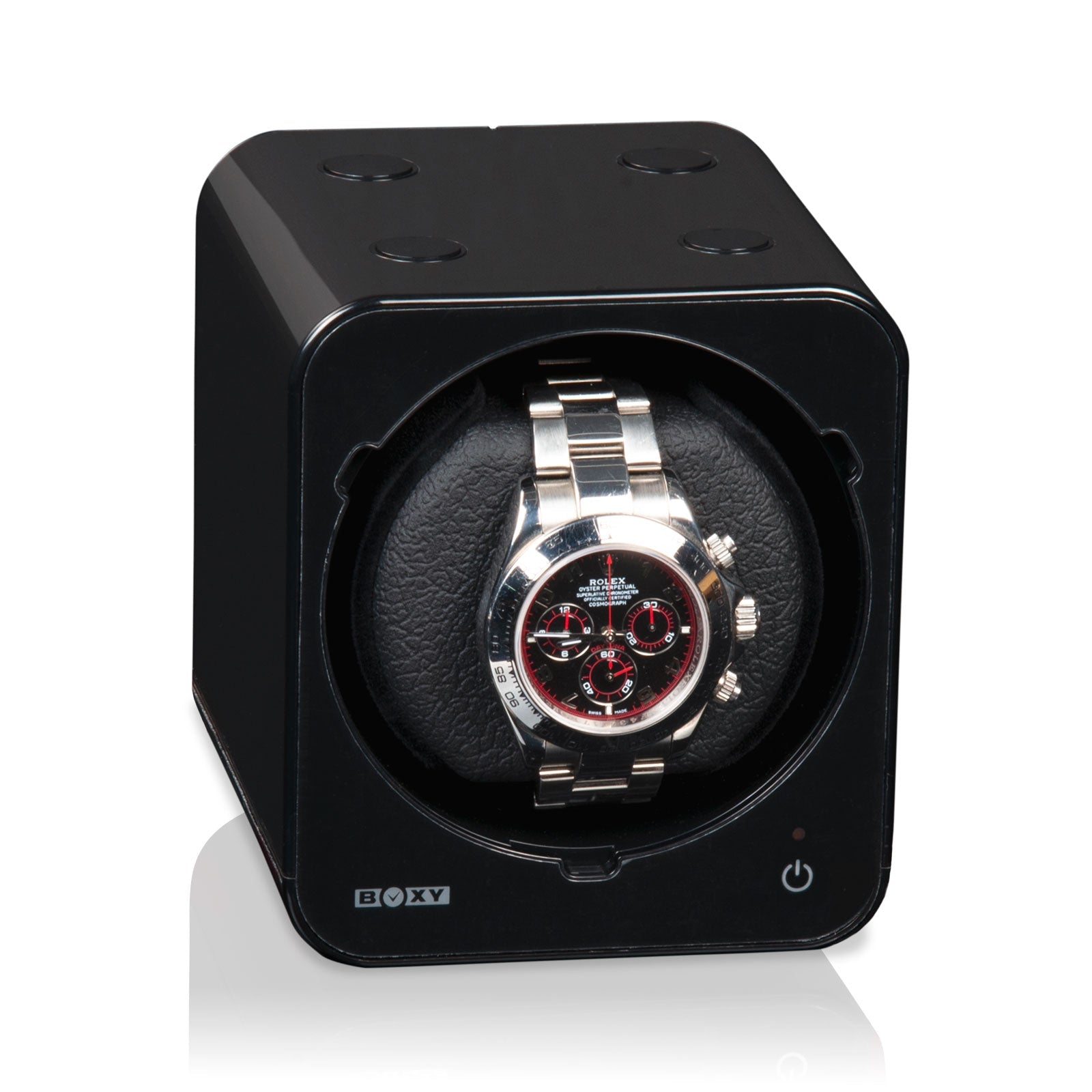 Carica Orologi Automatici Boxy Fancy Brick - Nero senza Alimentazione Elettrica-Le Remontoir-1
