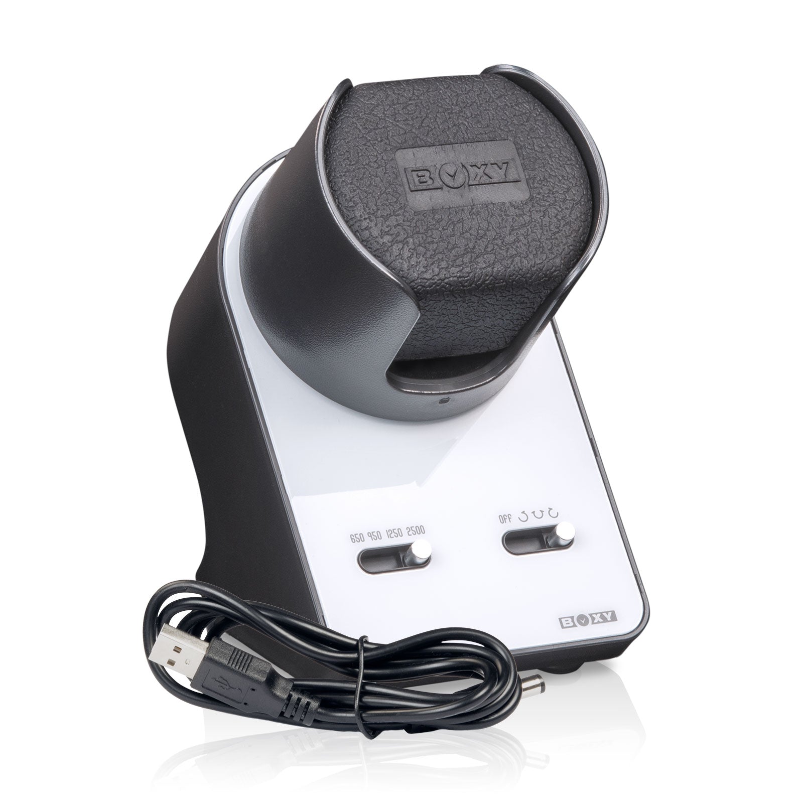 Carica Orologi Boxy BLDC Nightstand Singolo Bianco-Le Remontoir-3