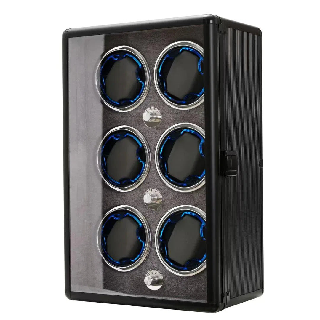 Carica Orologi Automatici Sestetto Moderno Nero-Le Remontoir-3