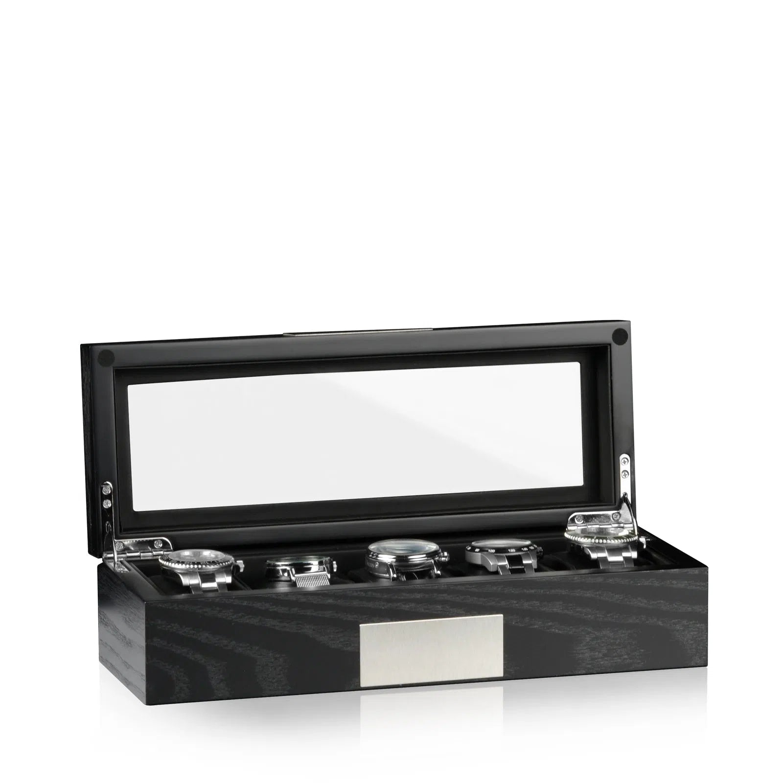 Porta Orologi - Monteray 5 Orologi Nero Satinato-Porta Orologi-1