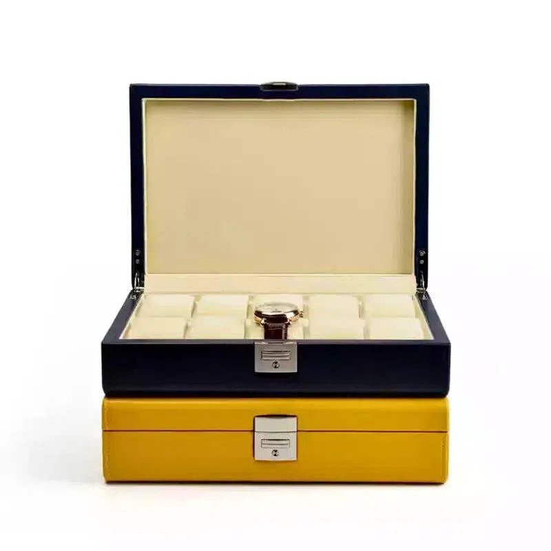 PORTA OROLOGI MONOCROMATICO Blu-Le Remontoir-4