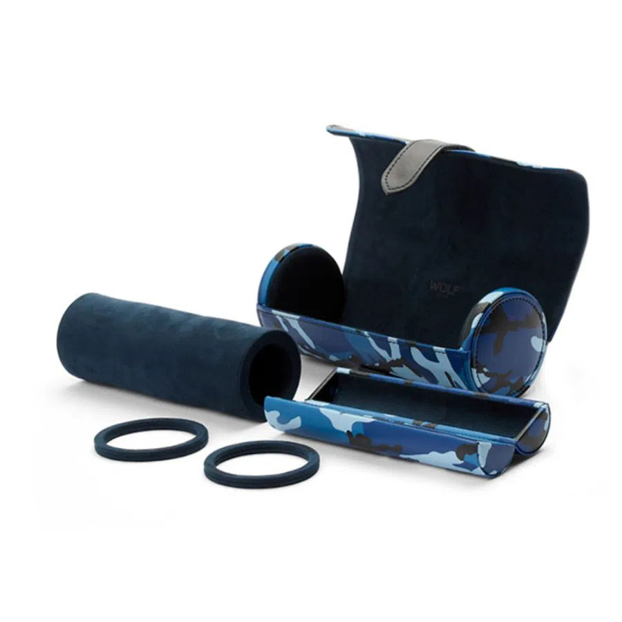 Rotolo triplo porta orologi Elements Acqua con capsula-Le Remontoir-3