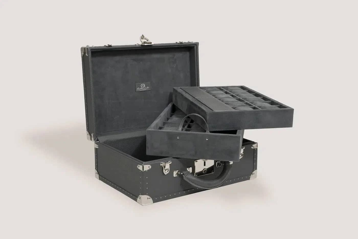 Porta Orologi - Trunk Togo Grigio Scuro-Le Remontoir-6