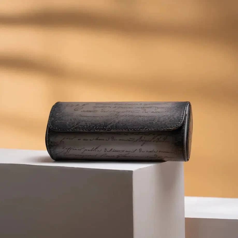 Porta Orologi - Galata Pergamena Platino Grigio-Le Remontoir-1