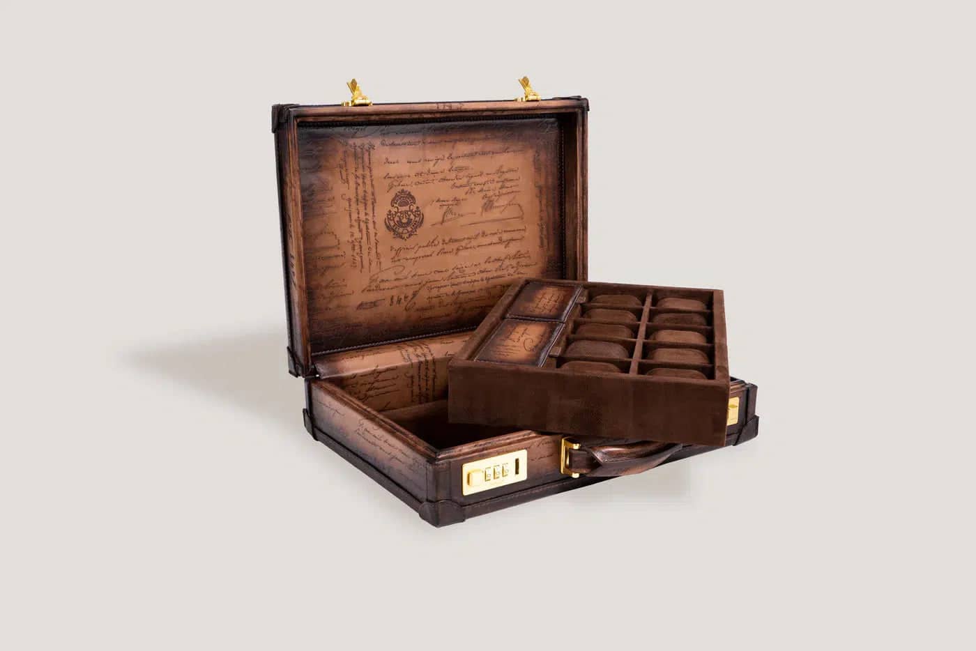 Porta Orologi - Edizione Master Pergamena Java Marrone-Le Remontoir-3