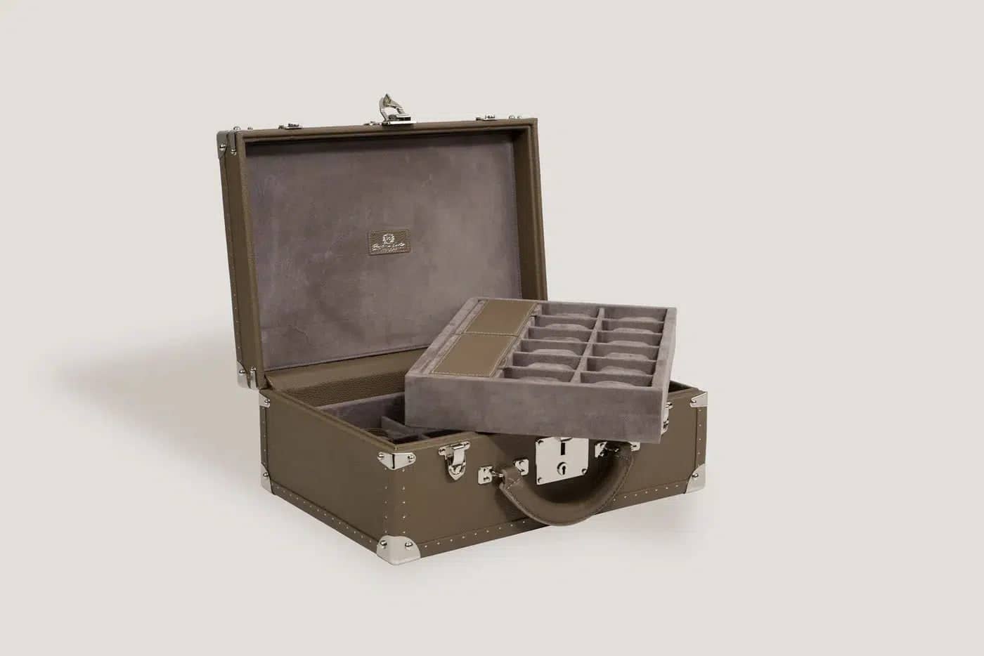 Porta Orologi - Trunk Togo Beige-Le Remontoir-4