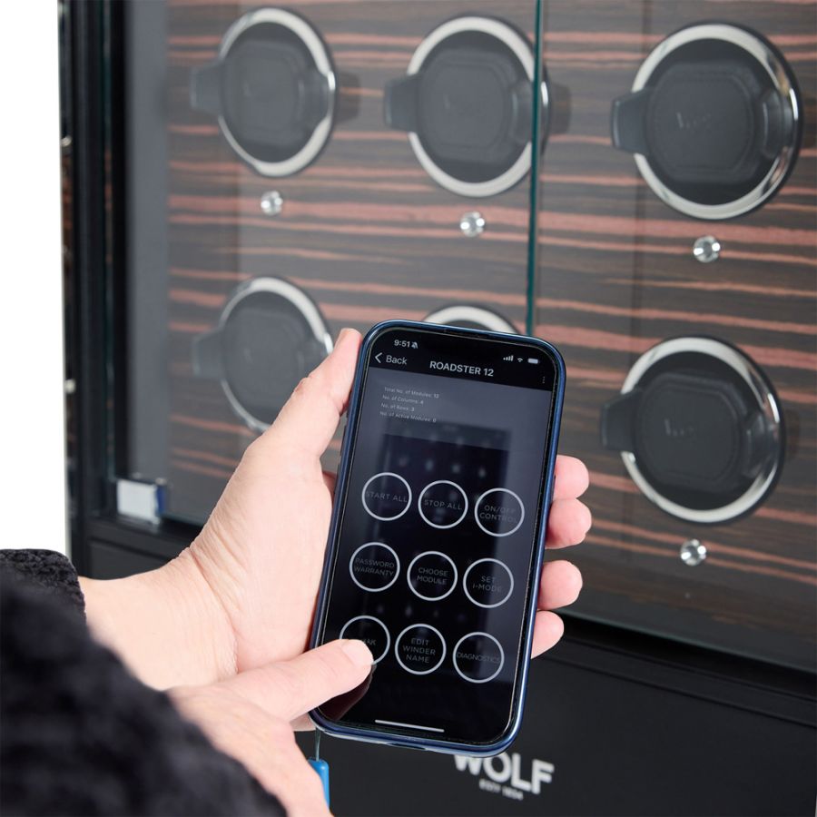 Armadio carica orologi automatici 12 montres Roadster-Le Remontoir-5