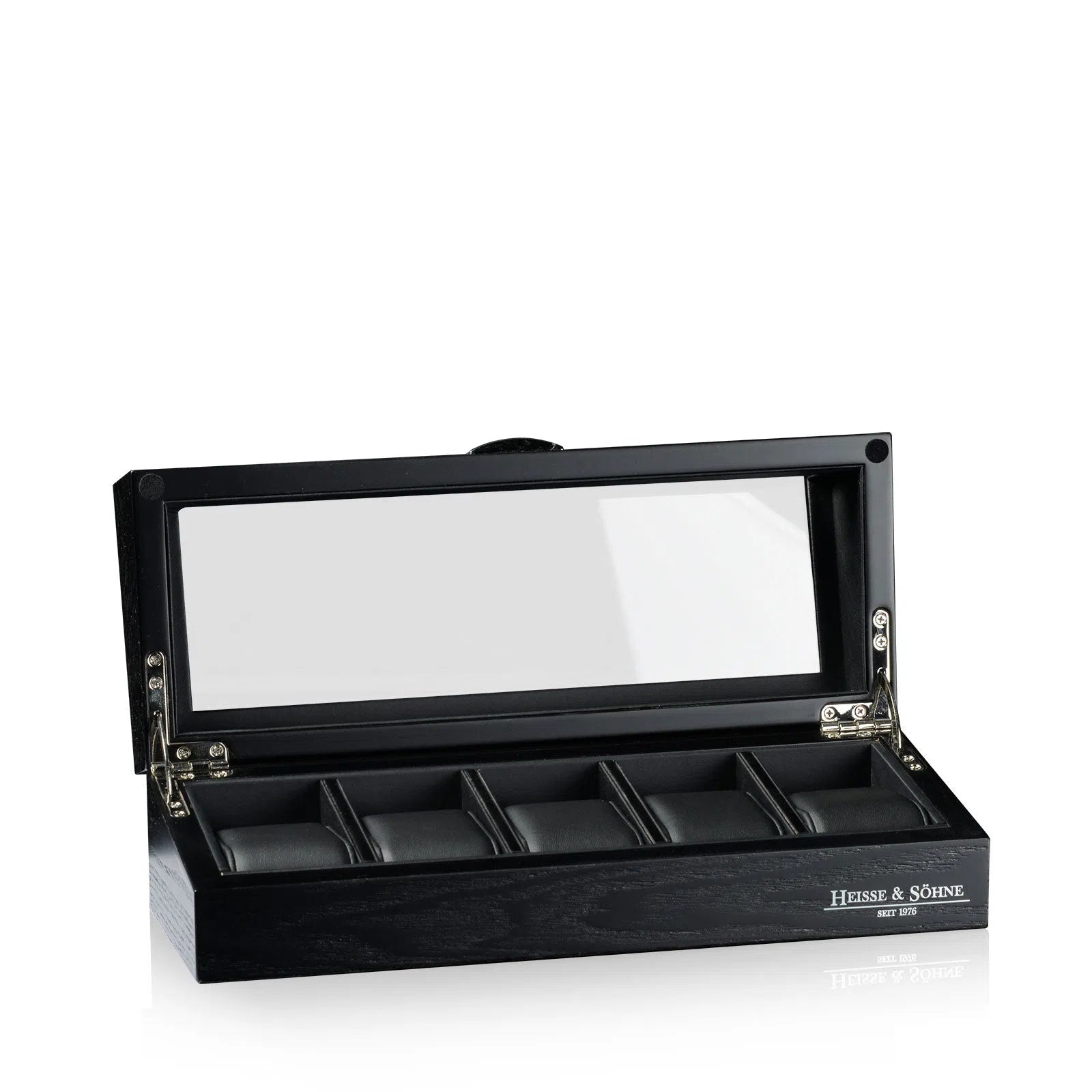 Porta Orologi - Vetrinetta Oxford 5 Orologi Nero-Porta Orologi-2