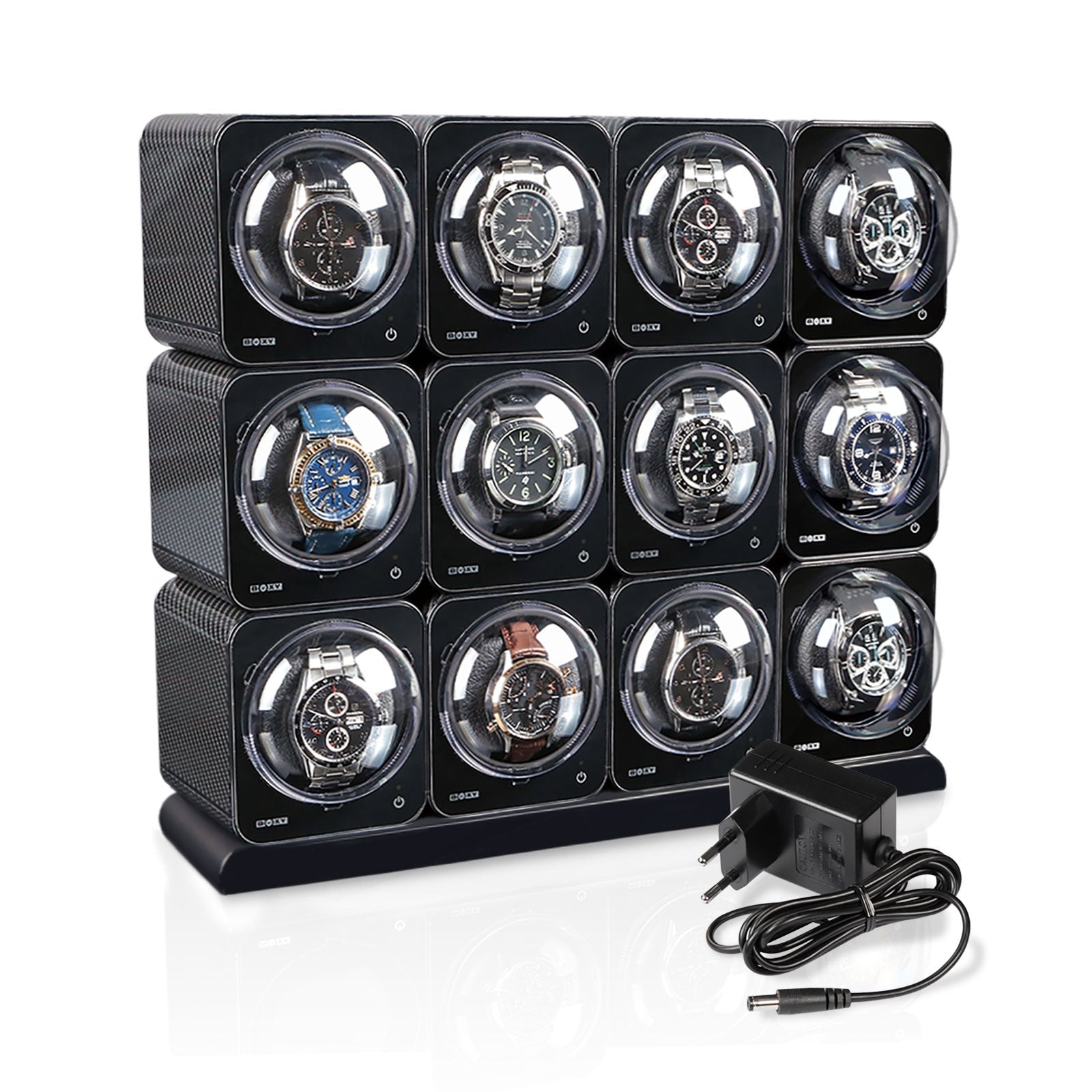 Carica Orologi Automatici Boxy Fancy Brick 12 - Carbonio-Le Remontoir-1