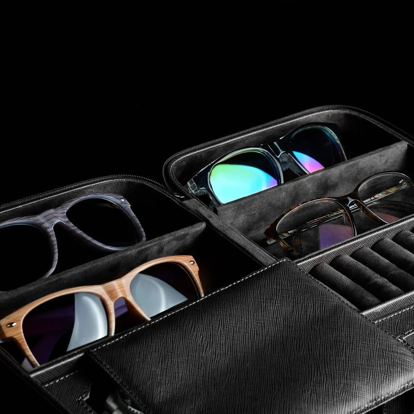 Porta Orologi - Lifestyle Saffiano Nero-Le Remontoir-5