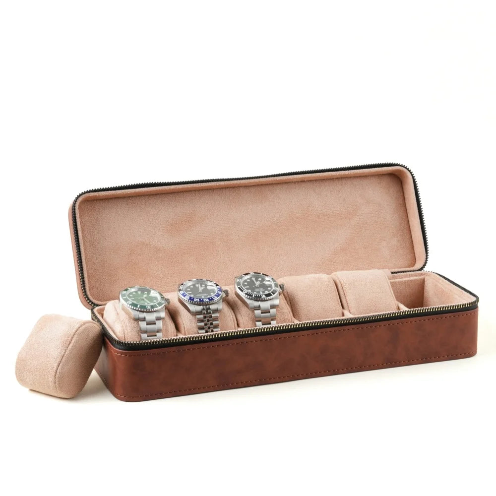 Porta orologi - Custodia Classica Marrone-Le Remontoir-3