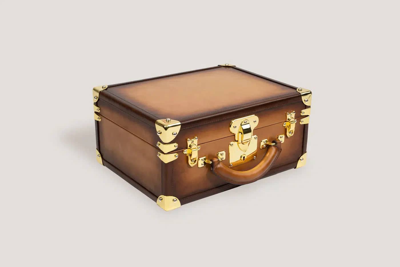 Porta Orologi - Trunk Patina Miele Marrone-Le Remontoir-5