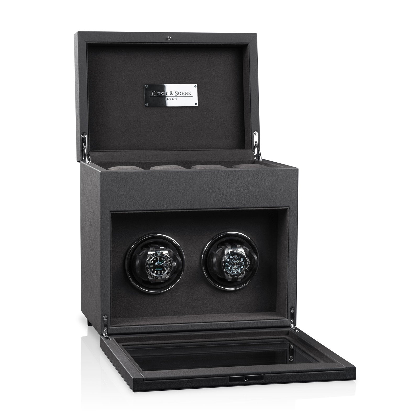 Carica Orologi Automatici - Vancouver 2 Antracite e Nero-Le Remontoir-3