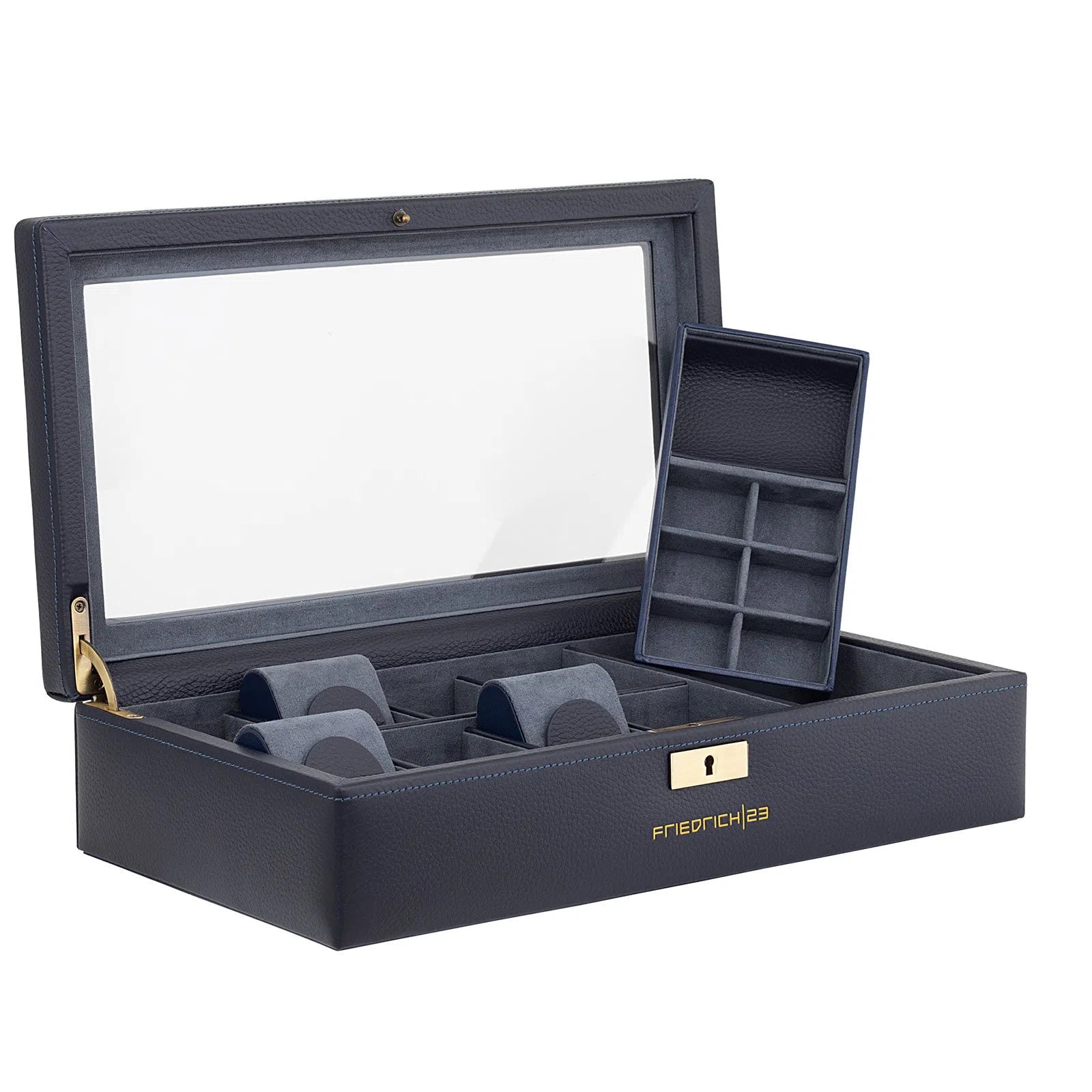 Porta Orologi - Jumbo Dynasty 8 orologi Blu-Porta Orologi-3