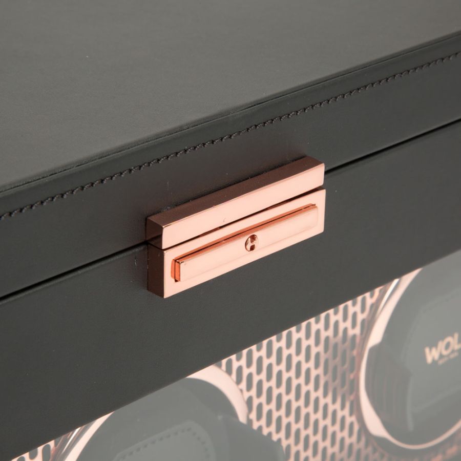 Carica Orologi Automatici a Triplo Asse con Porta Orologi in Rame-Le Remontoir-4