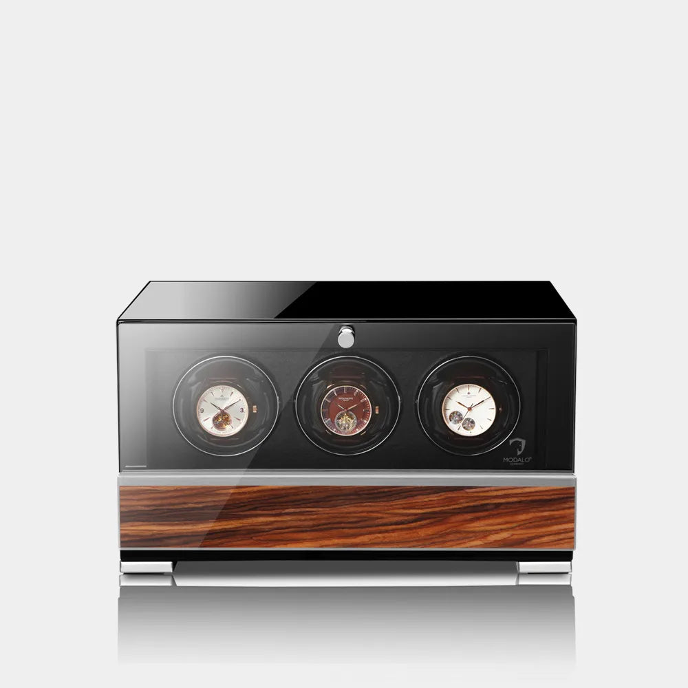 Carica Orologi Automatici - CLASICO PREMIUM per 3 orologi in Legno di Sandalo-Le Remontoir-1