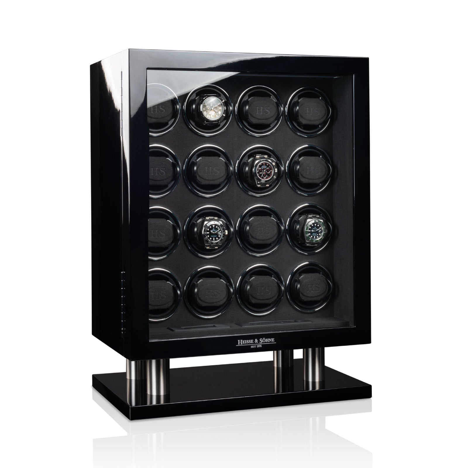 Carica Orologi Automatici - Collector 16 Nero-Le Remontoir-1