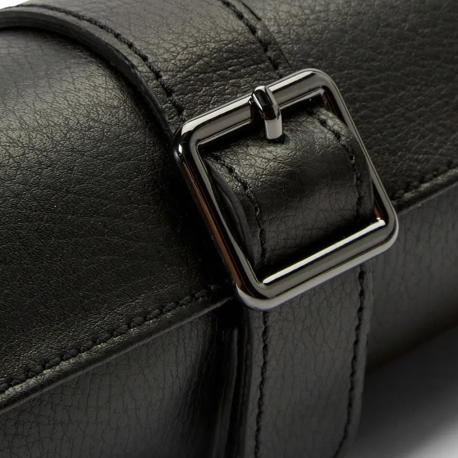 Porta orologi triplo British Racing nero-Le Remontoir-2