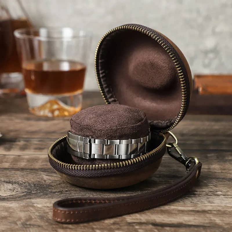 Custodia porta orologi equestre scura-Le Remontoir-2