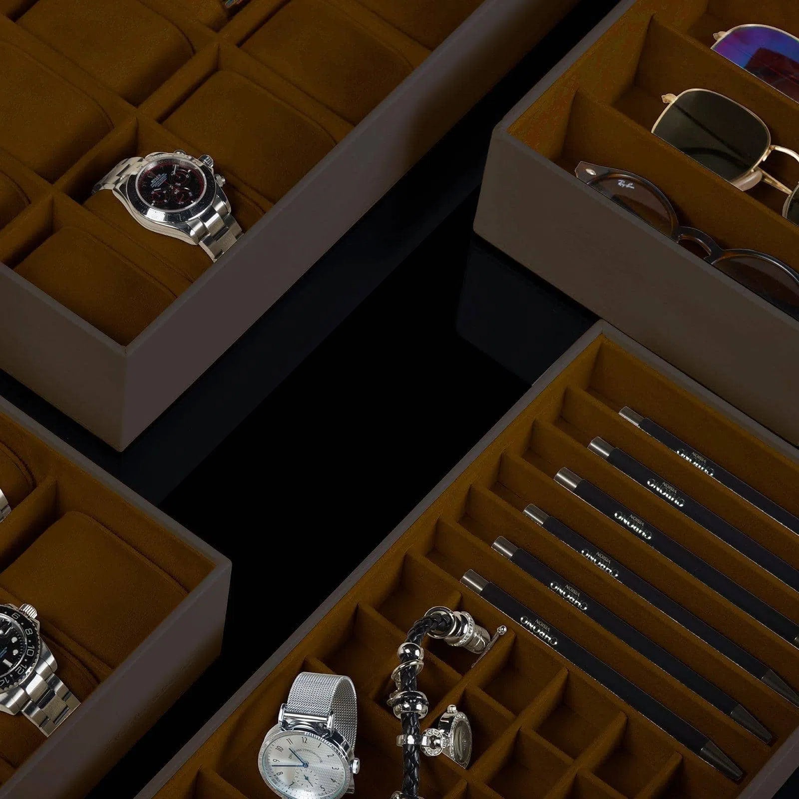 Porta orologi - Heisse XXL Marrone-Le Remontoir-3