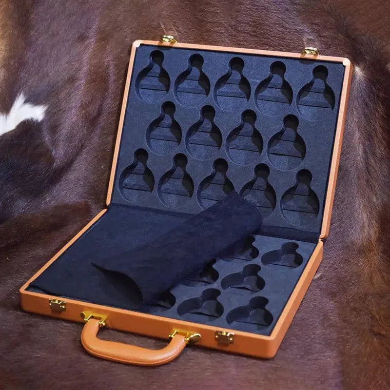 Valigetta Porta Orologi a Campana in Pelle Caramello-Le Remontoir-2