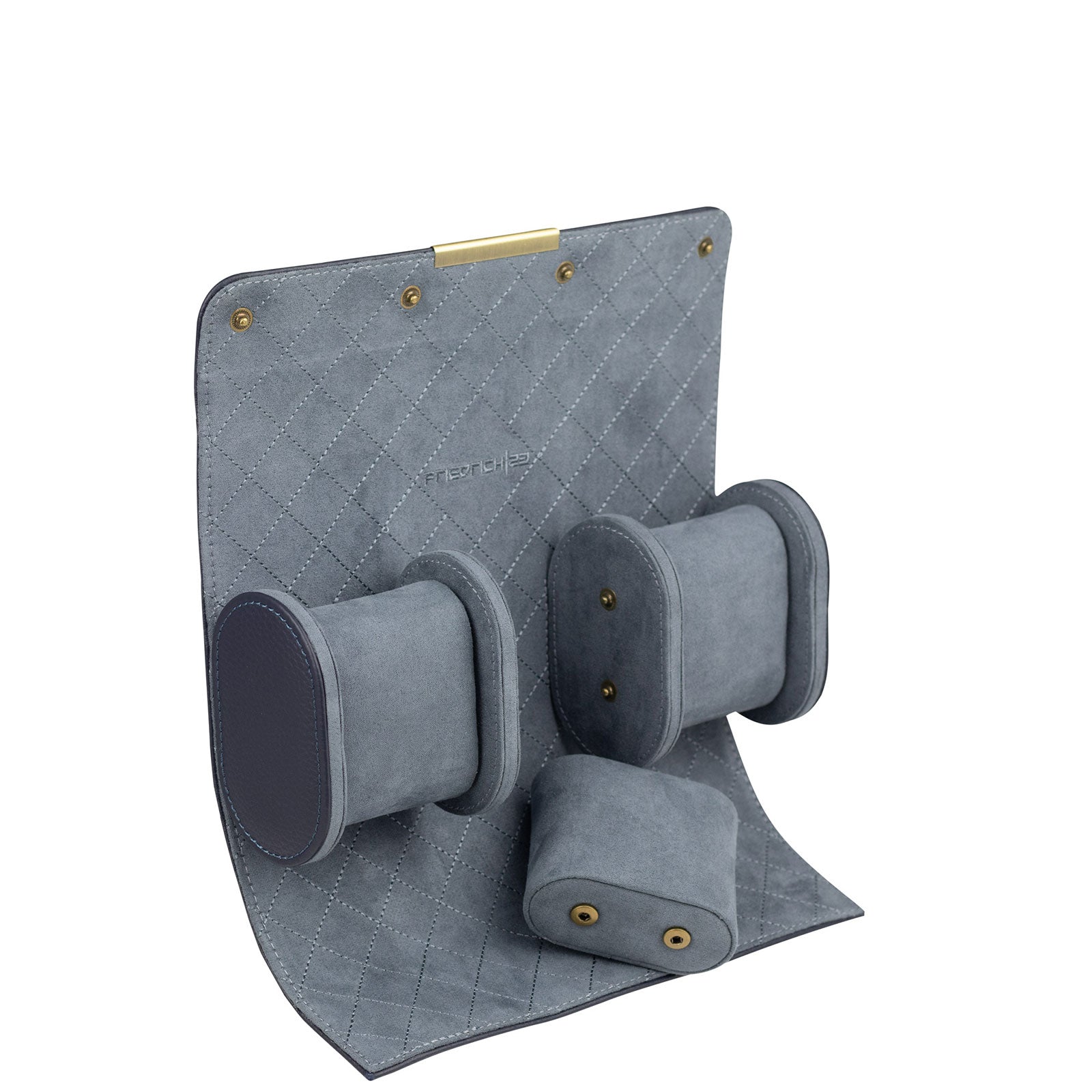 Porta Orologi - Roll Dinasty Pelle 3 orologi Blu Marino-Le Remontoir-3