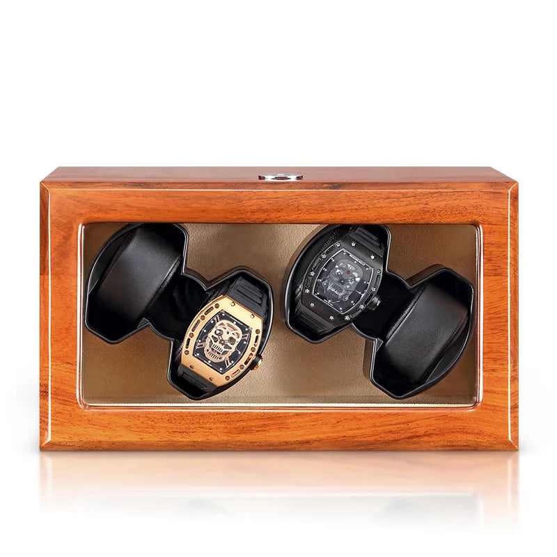 Carica Orologi Automatici - Carica Orologi in legno per 4 Orologi interno beige-Le Remontoir-1