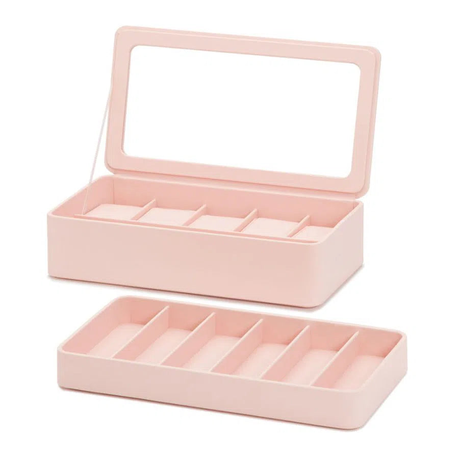 Porta orologi 5 pezzi con vassoio per braccialetti Apple Watch - Quarzo rosa-Le Remontoir-2