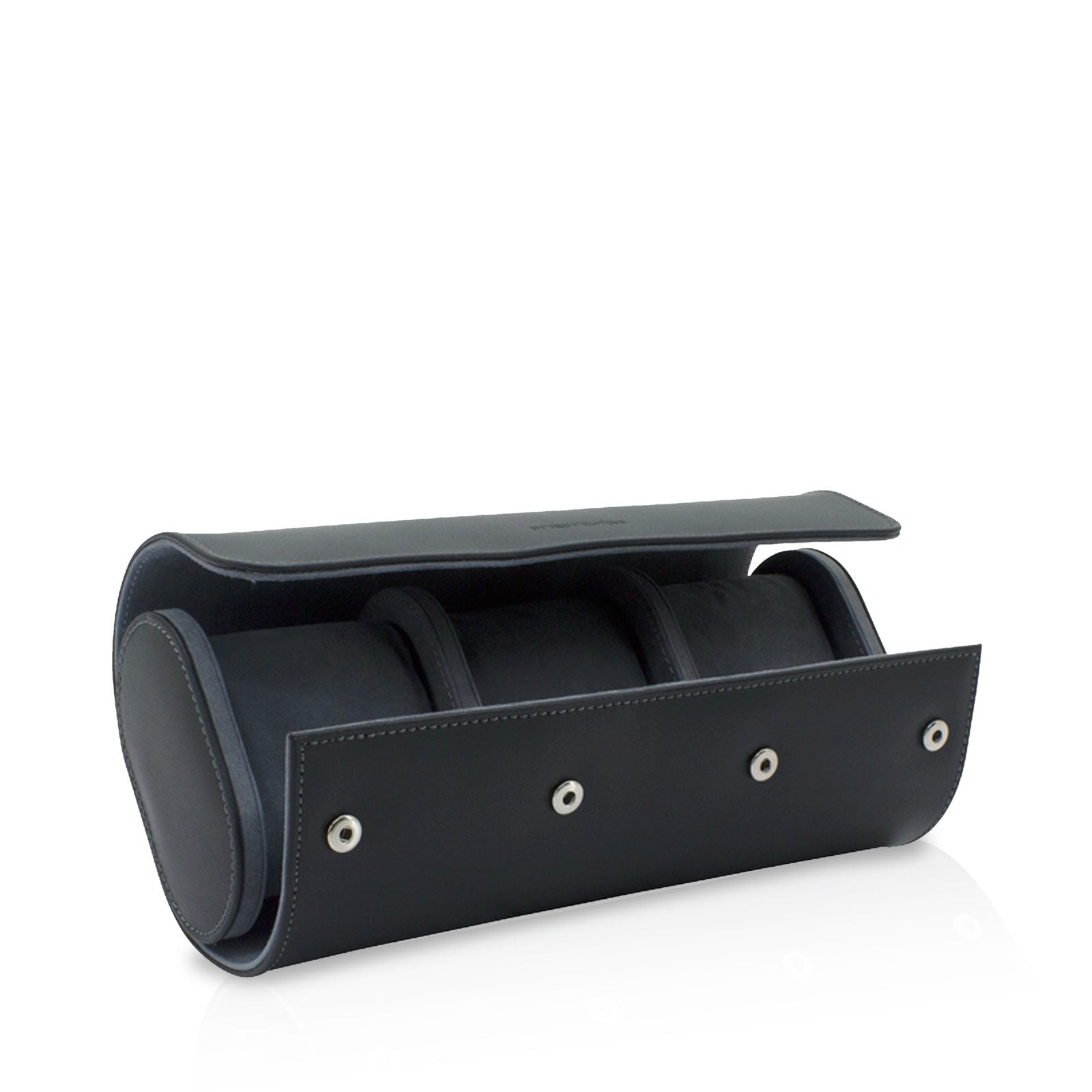 Porta Orologi - Roll Infinity in Pelle per 3 Orologi Nero-Le Remontoir-2