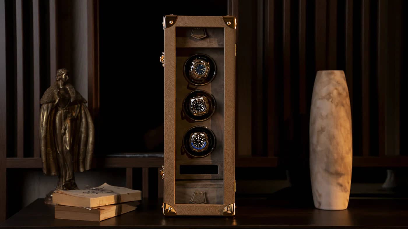 Carica Orologi - Togo Beige-Le Remontoir-7