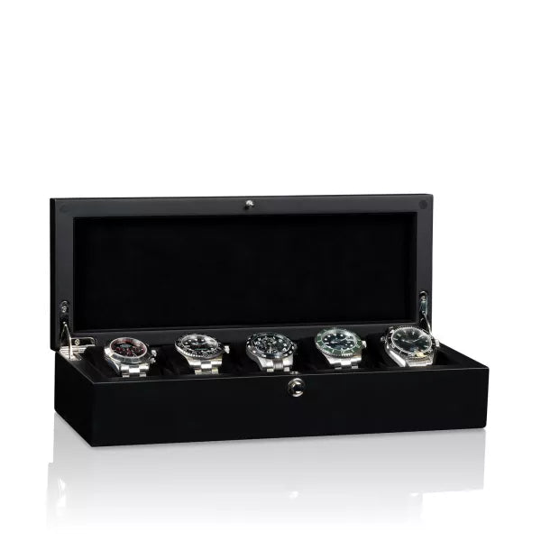 Porta Orologi - Piano Silk 5 Orologi Nero-Porta Orologi-1