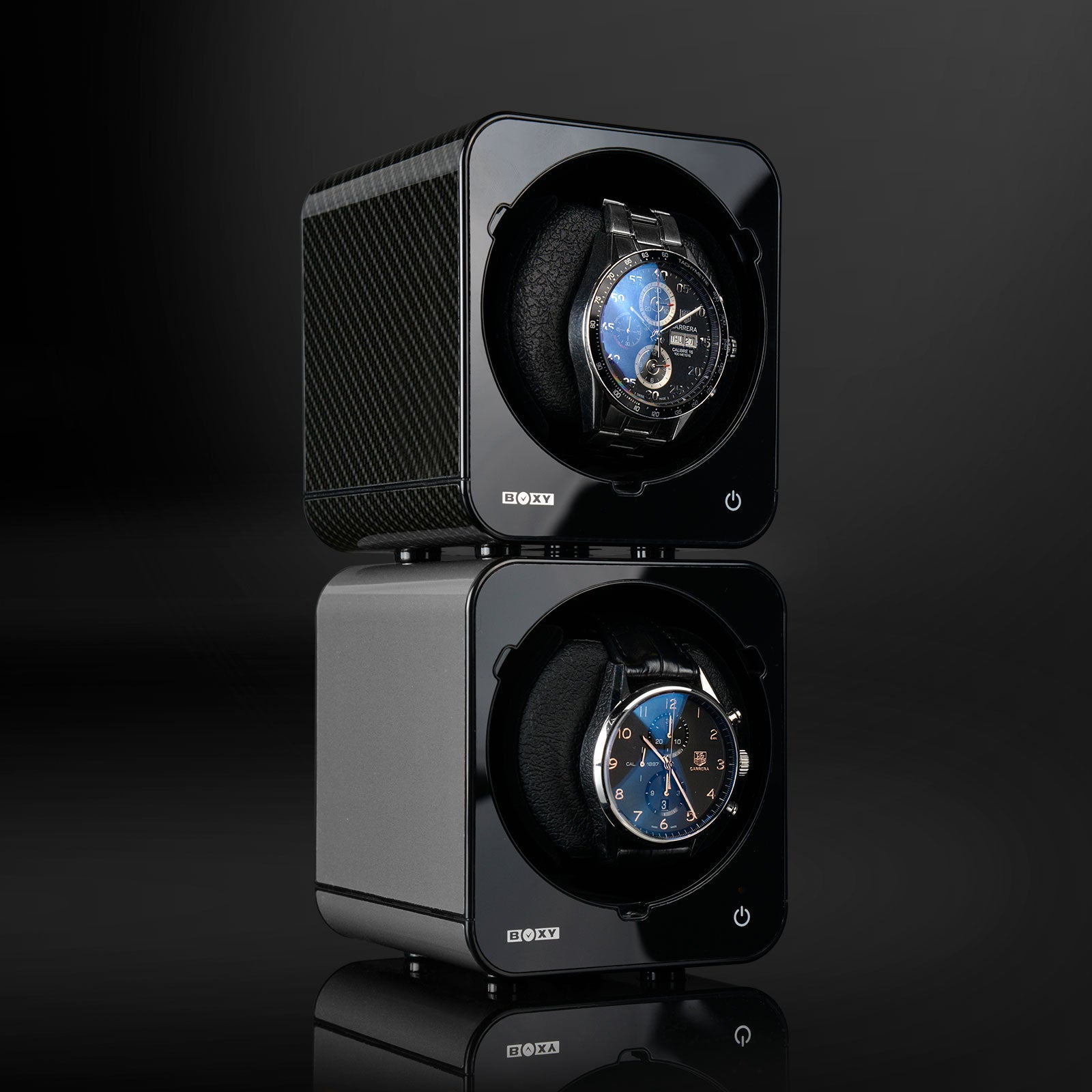 Carica Orologi Automatici Boxy Fancy Brick - Platino senza Alimentazione-Le Remontoir-5