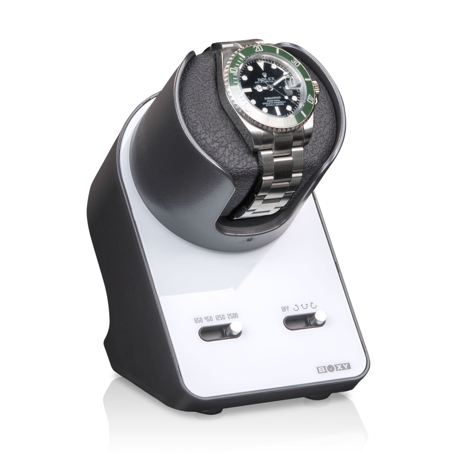 Carica Orologi Boxy BLDC Nightstand Singolo Bianco-Le Remontoir-1