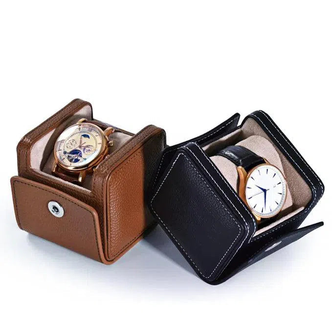 Porta Orologi - Cubo in Pelle-Le Remontoir-2