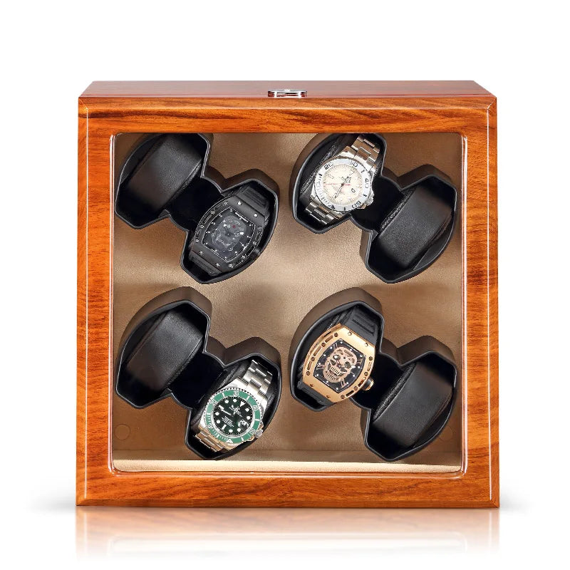Carica Orologi Automatici - Porta Orologi in legno per 8 Orologi, interno beige, disposizione verticale-Le Remontoir-1